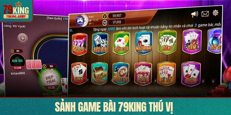 Sảnh game bài 79KING có rất nhiều ưu điểm